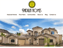 Tablet Screenshot of padillahomes.com